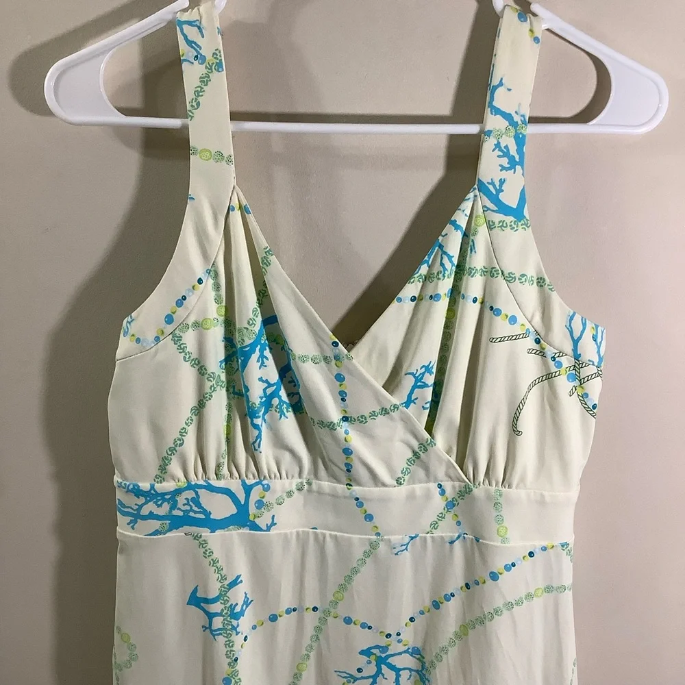 J. McLaughlin Women’s Coral Reef Print Catalina Slip Summer Dress - Picture 3 of 7